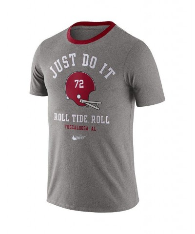 Men's Heathered Gray Alabama Crimson Tide Vault Helmet Tri-Blend T-shirt $24.74 T-Shirts