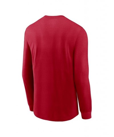 Men's Red Tampa Bay Buccaneers Infograph Lock Up Performance Long Sleeve T-shirt $20.64 T-Shirts