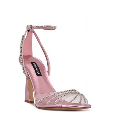 Women's Klass Heeled Sandals Pink $60.63 Shoes