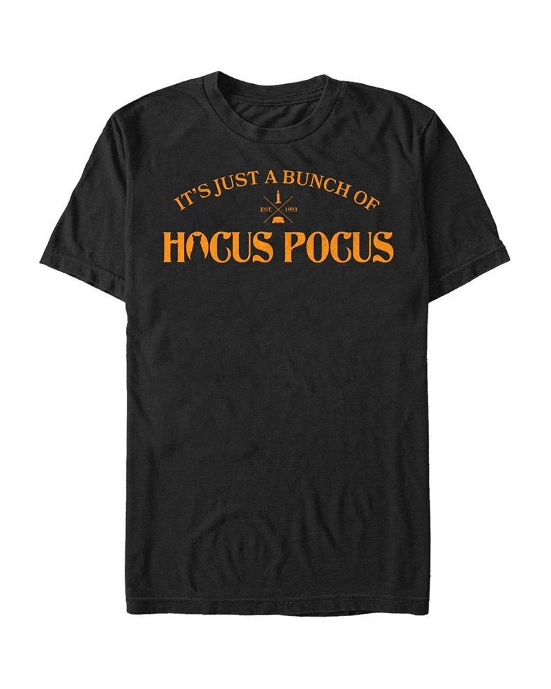 Men's Hocus Pocus Bunch of Pocus Short Sleeve T-shirt Black $19.59 T-Shirts