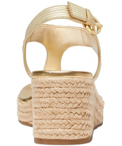 Women's Laney Thong Espadrille Sandals Gold $53.55 Shoes