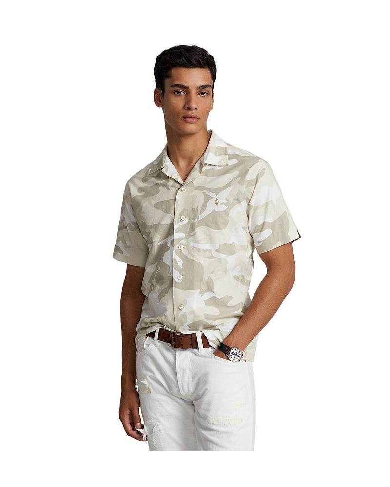 Men's Classic-Fit Camp Oxford Shirt Multi $33.56 Shirts