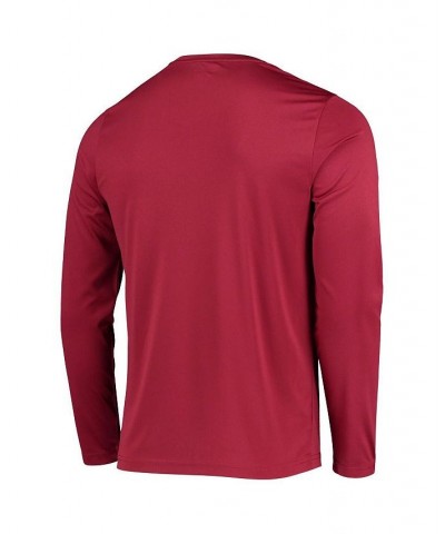 Men's Crimson Washington State Cougars Wordmark Slash Long Sleeve T-shirt $18.90 T-Shirts