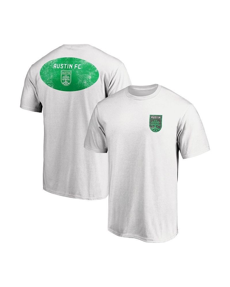 Men's Branded White Austin FC Prep Squad Classic Greatness T-shirt $18.01 T-Shirts