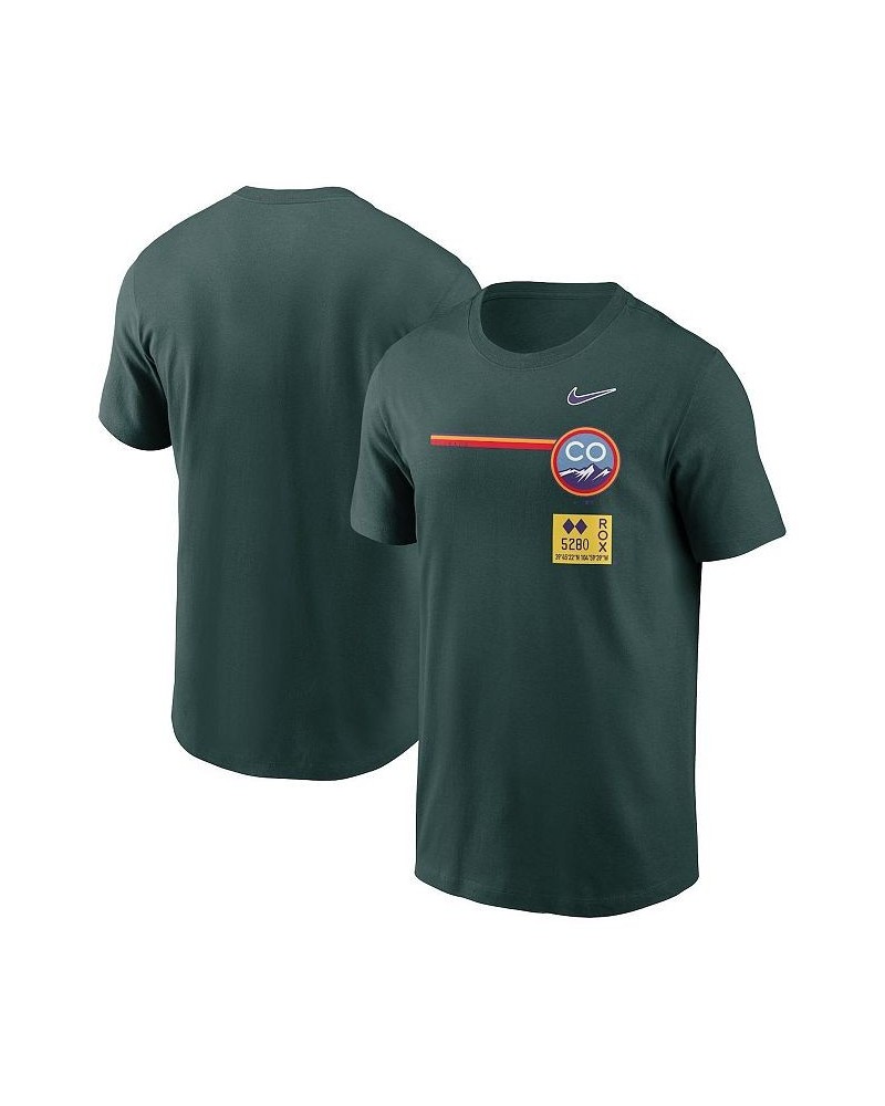 Men's Green Colorado Rockies 2022 City Connect Graphic T-shirt $19.35 T-Shirts