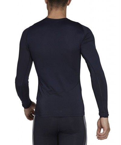 Men's Techfit Performance Training Long-Sleeve T-Shirt Blue $15.95 T-Shirts