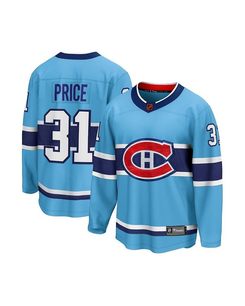 Men's Branded Carey Price Light Blue Montreal Canadiens Special Edition 2.0 Breakaway Player Jersey $90.65 Jersey