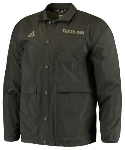 Men's Olive Texas A M Aggies Salute To Service Full-Snap Jacket $29.93 Jackets