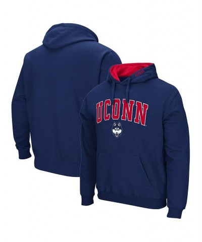 Men's Navy UConn Huskies Arch and Logo 3.0 Pullover Hoodie $28.20 Sweatshirt