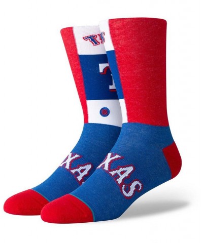 Men's Red Texas Rangers Pop Fly Logo Crew Socks $11.50 Socks