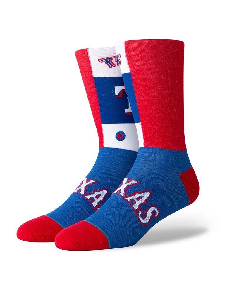 Men's Red Texas Rangers Pop Fly Logo Crew Socks $11.50 Socks