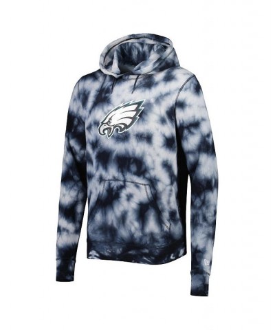 Men's Black Philadelphia Eagles Team Tie-Dye Pullover Hoodie $48.59 Sweatshirt