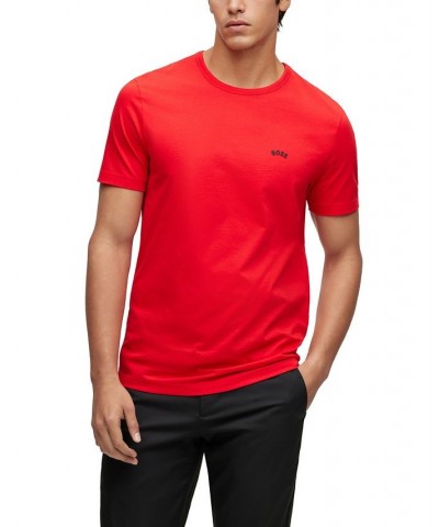 BOSS Men's Regular-Fit Logo Cotton T-shirt Red $32.64 T-Shirts