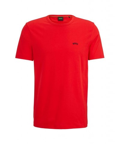 BOSS Men's Regular-Fit Logo Cotton T-shirt Red $32.64 T-Shirts