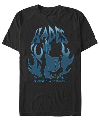 Men's Hades Flames Short Sleeve Crew T-shirt Black $15.75 T-Shirts