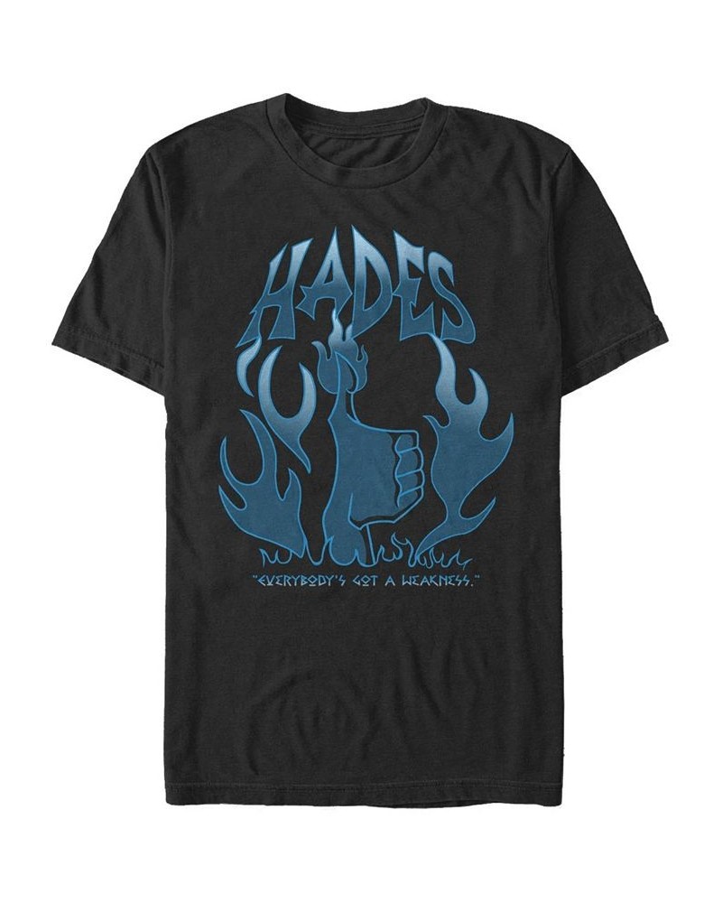 Men's Hades Flames Short Sleeve Crew T-shirt Black $15.75 T-Shirts