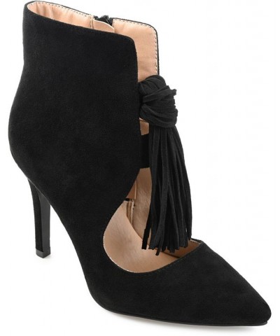 Women's Cameron Stiletto Booties Black $45.50 Shoes