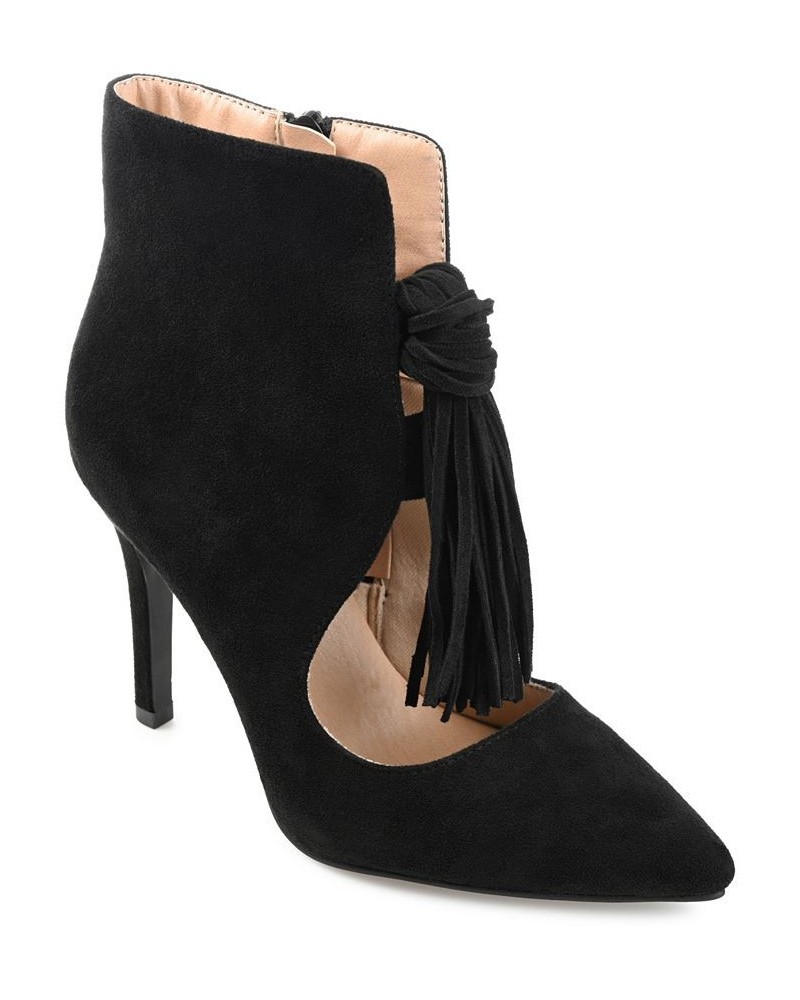 Women's Cameron Stiletto Booties Black $45.50 Shoes