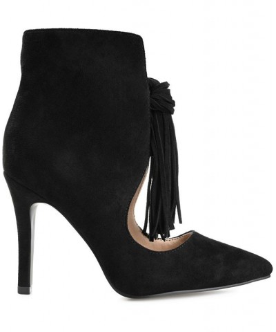 Women's Cameron Stiletto Booties Black $45.50 Shoes