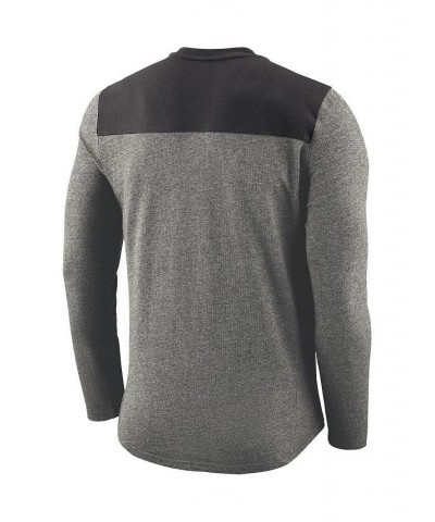 Men's Heather Charcoal Dallas Cowboys Seasonal Henley Long Sleeve T-shirt $39.74 T-Shirts