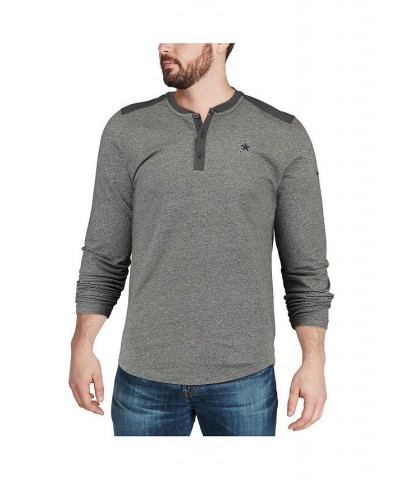 Men's Heather Charcoal Dallas Cowboys Seasonal Henley Long Sleeve T-shirt $39.74 T-Shirts