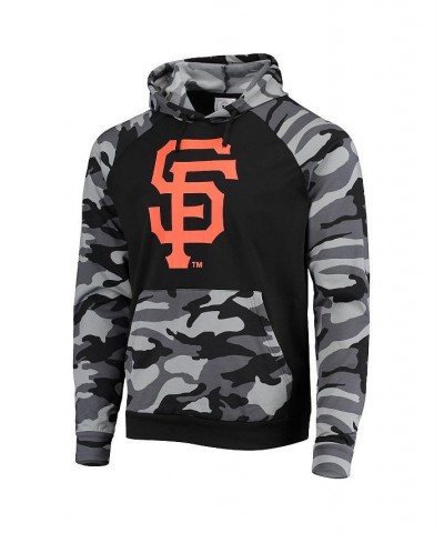 Men's Black San Francisco Giants Camo Raglan Pullover Hoodie $24.80 Sweatshirt