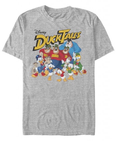 Men's Ducktales Group Shot Short Sleeve T-Shirt Gray $16.80 T-Shirts