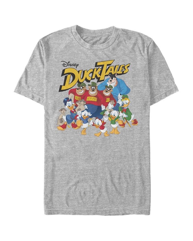 Men's Ducktales Group Shot Short Sleeve T-Shirt Gray $16.80 T-Shirts