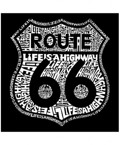 Men's Raglan Word Art T-shirt - Life is A Highway Black $25.64 T-Shirts