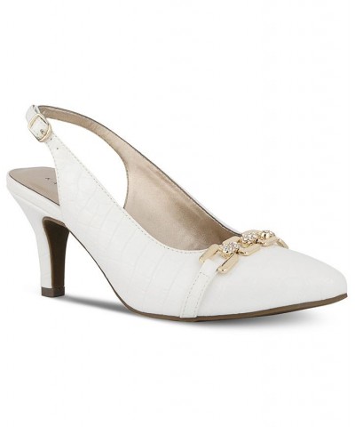 Gildyy Slingback Pumps White $35.45 Shoes