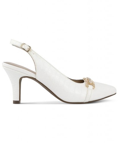 Gildyy Slingback Pumps White $35.45 Shoes