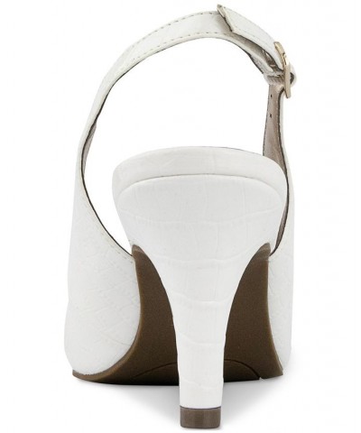 Gildyy Slingback Pumps White $35.45 Shoes