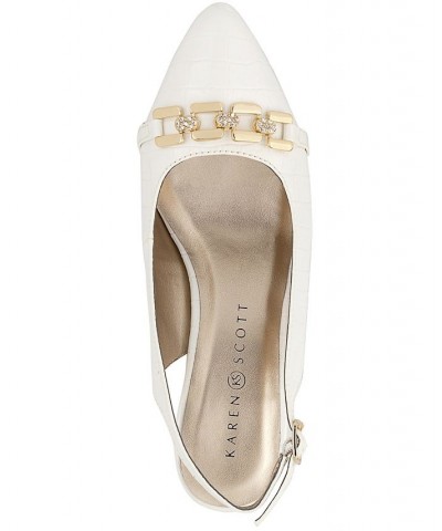 Gildyy Slingback Pumps White $35.45 Shoes