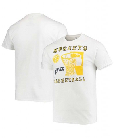 Men's White Denver Nuggets Slam Dunk T-shirt $18.00 T-Shirts