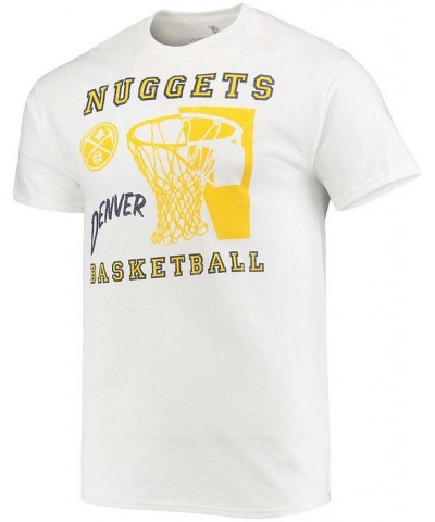 Men's White Denver Nuggets Slam Dunk T-shirt $18.00 T-Shirts