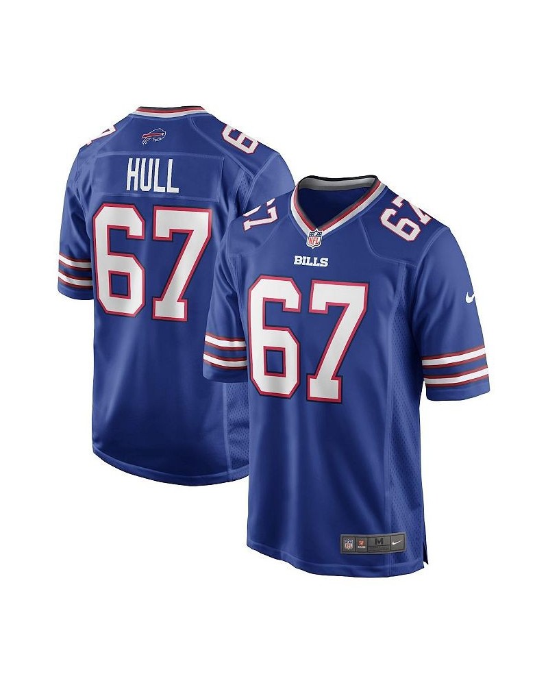 Men's Kent Hull Royal Buffalo Bills Game Retired Player Jersey $68.60 Jersey