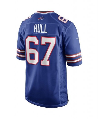 Men's Kent Hull Royal Buffalo Bills Game Retired Player Jersey $68.60 Jersey