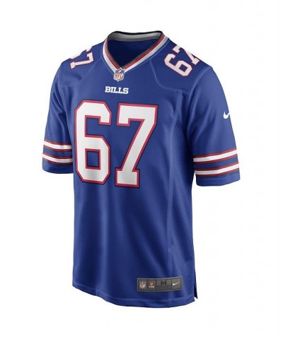 Men's Kent Hull Royal Buffalo Bills Game Retired Player Jersey $68.60 Jersey