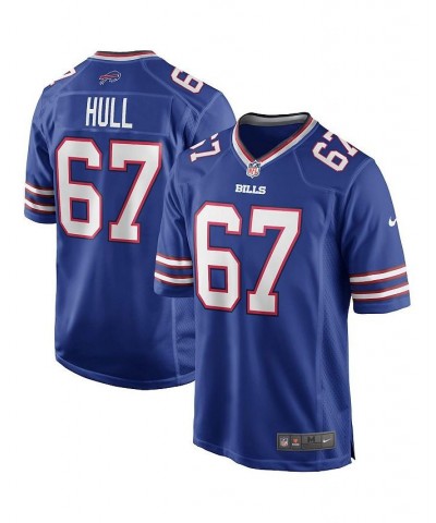 Men's Kent Hull Royal Buffalo Bills Game Retired Player Jersey $68.60 Jersey