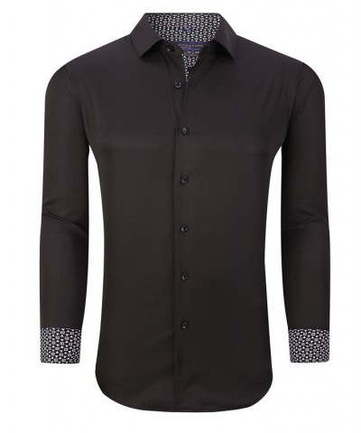 Men's Solid Slim Fit Wrinkle Free Stretch Long Sleeve Button Down Shirt $18.19 Dress Shirts