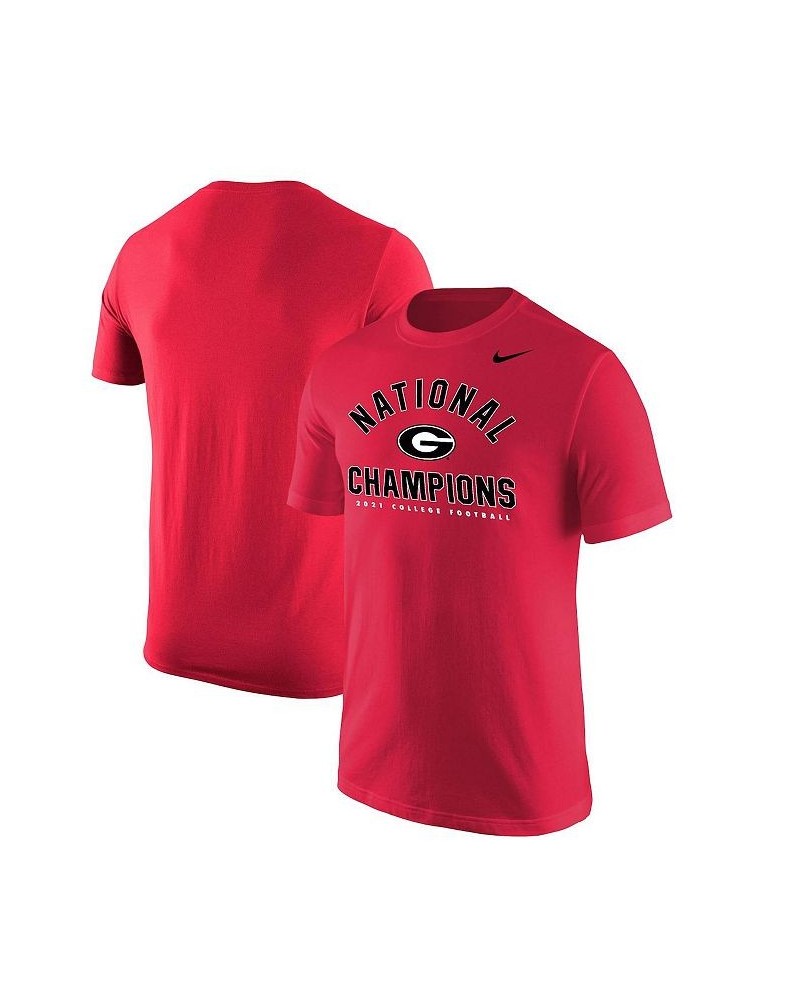 Men's Red Georgia Bulldogs College Football Playoff 2021 National Champions Arch T-shirt $16.63 T-Shirts