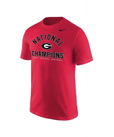 Men's Red Georgia Bulldogs College Football Playoff 2021 National Champions Arch T-shirt $16.63 T-Shirts