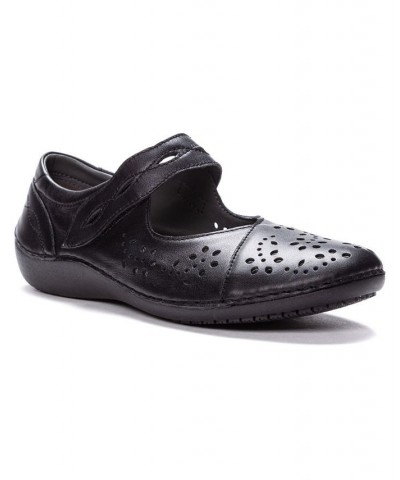 Women's Calista Mary Jane Shoes Black $48.42 Shoes