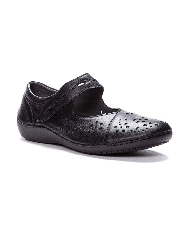 Women's Calista Mary Jane Shoes Black $48.42 Shoes