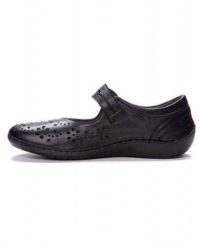 Women's Calista Mary Jane Shoes Black $48.42 Shoes