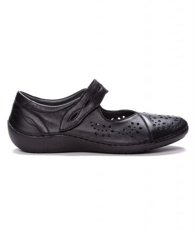 Women's Calista Mary Jane Shoes Black $48.42 Shoes