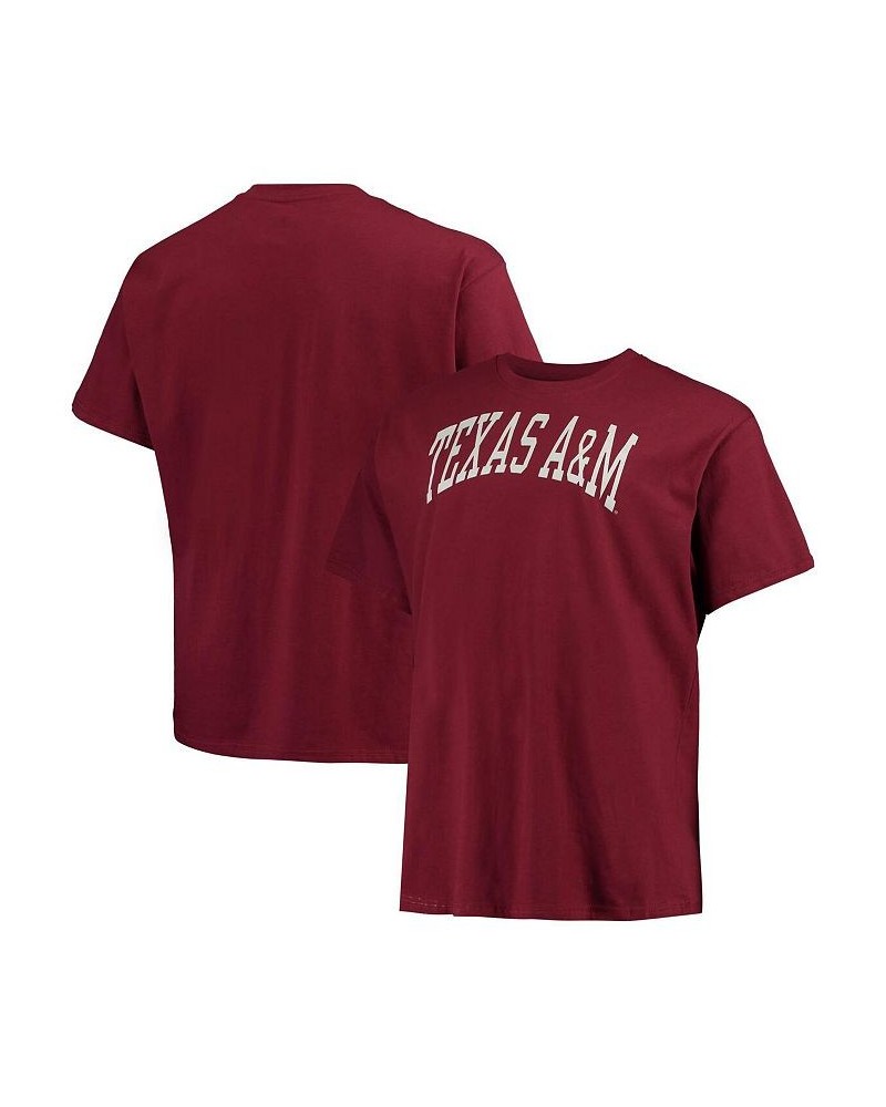 Men's Maroon Texas A&M Aggies Big and Tall Arch Team Logo T-shirt $21.19 T-Shirts