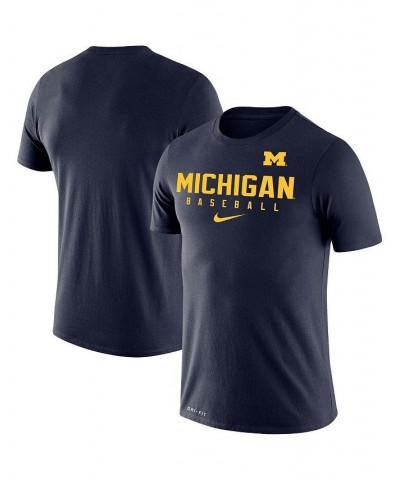 Men's Navy Michigan Wolverines Baseball Legend Performance T-shirt $28.99 T-Shirts