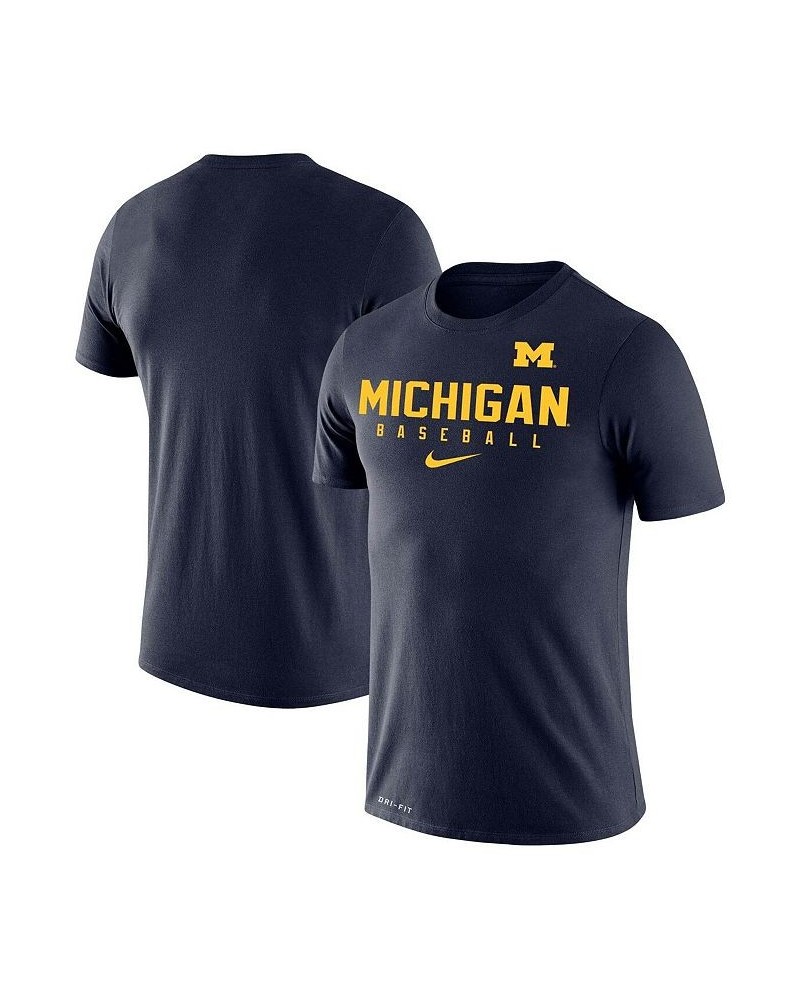 Men's Navy Michigan Wolverines Baseball Legend Performance T-shirt $28.99 T-Shirts