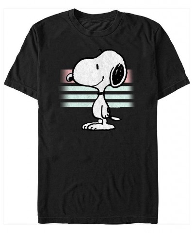 Men's Peanuts Retro Snoopy Short Sleeve T-shirt Black $17.50 T-Shirts